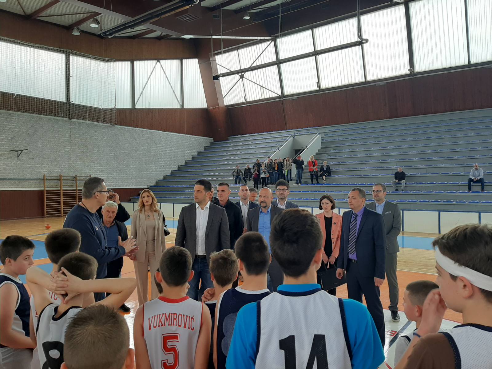 Ministar sporta g-din Vanja Udovičić u poseti KK 